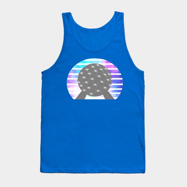 Spaceship Earth Nebula Sky Tank Top by Polynesian Vibes